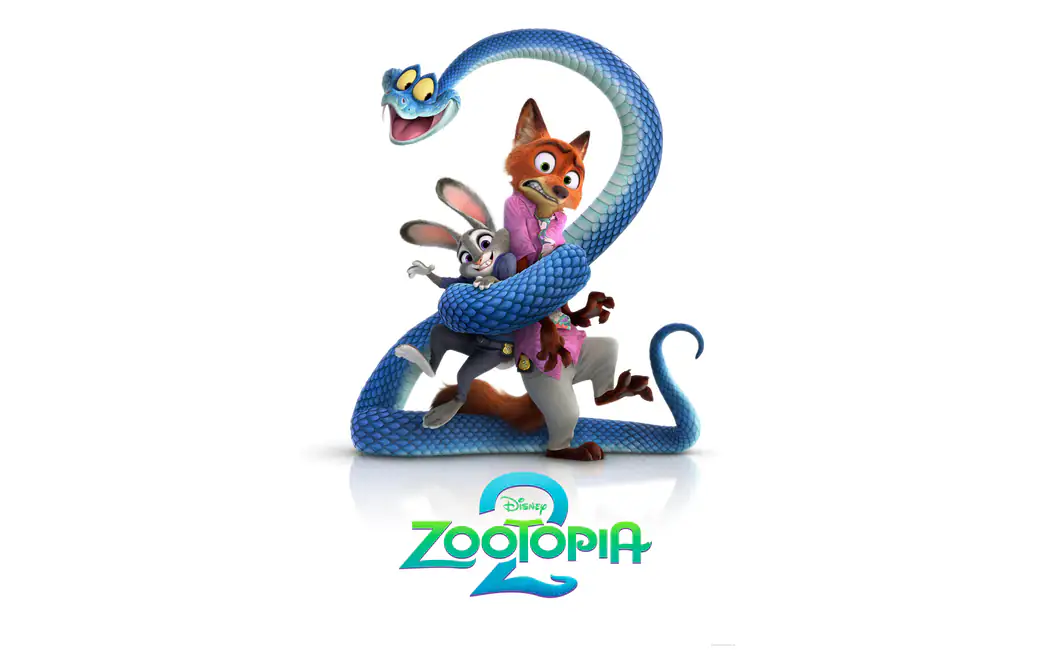 Zootopia 2 cover featuring main characters — desktop and phone wallpaper, free download