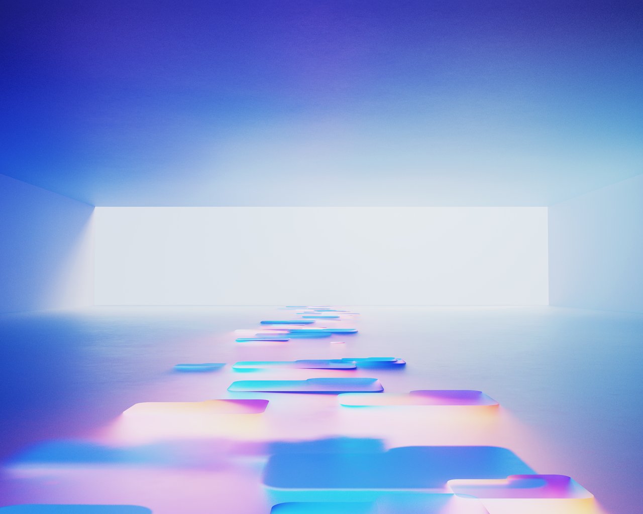 Glowing path in a futuristic space - SXGA wallpapers in 1280x1024 resolution