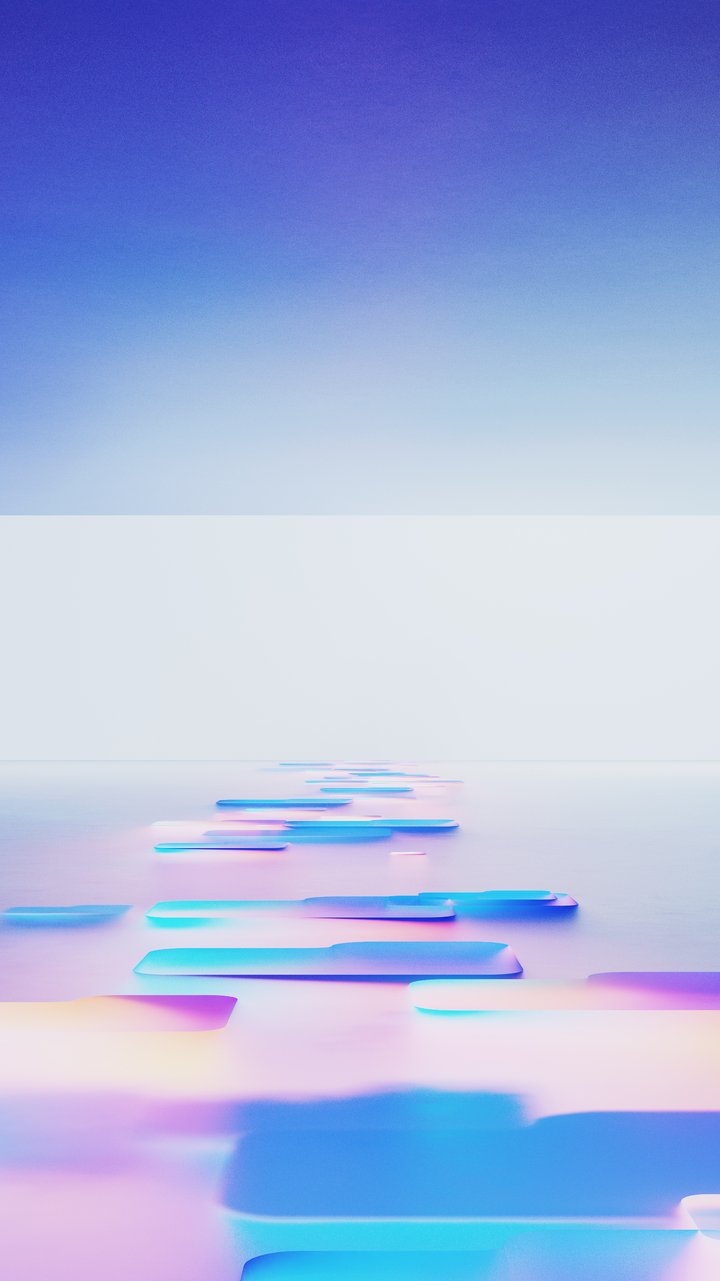 Glowing path in a futuristic space - Wallpapers for Samsung/LG in 720x1280 resolution