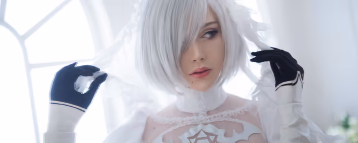Games wallpapers: cosplay, Saya Fox, Nier Automata, costume