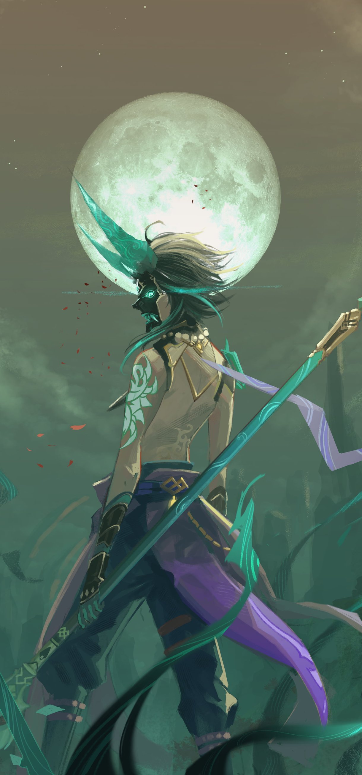 Xiao from Genshin Impact - Wallpapers for Xiaomi 17/17 Pro in 1220x2608 resolution