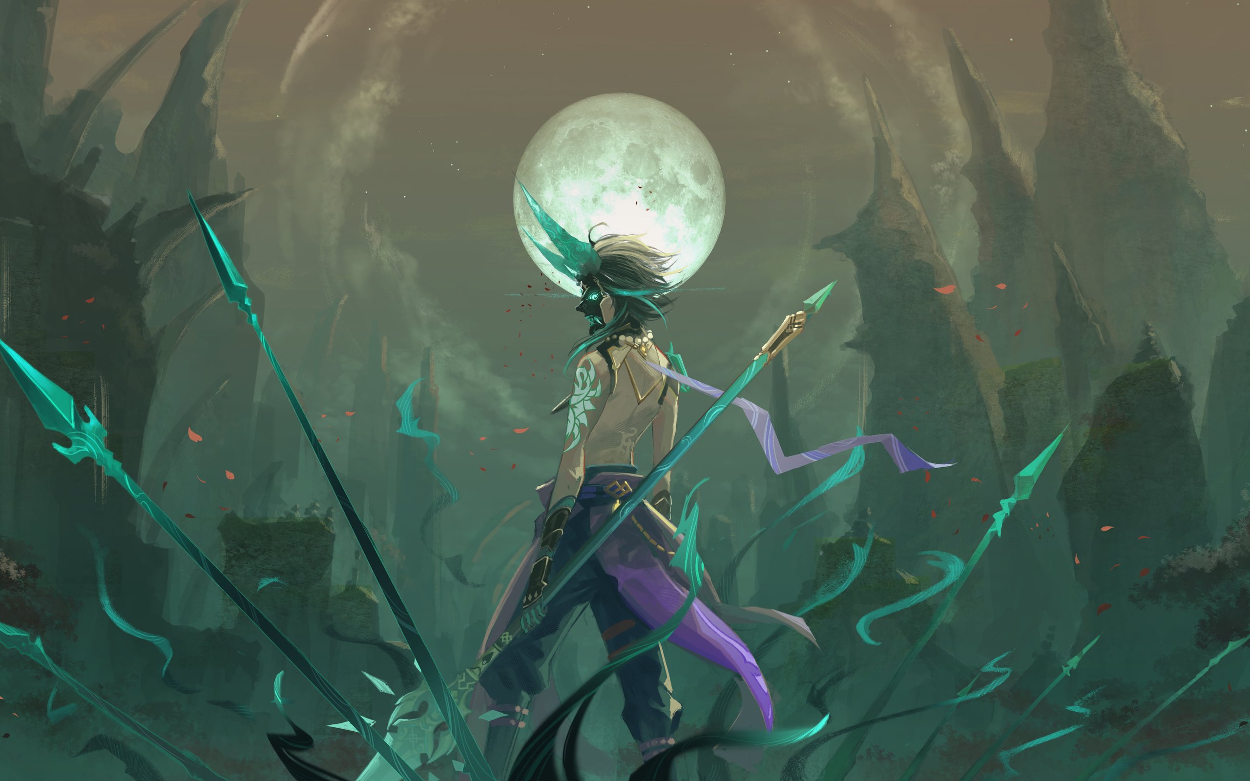 Xiao from Genshin Impact - WQXGA and for Apple MacBook Air 13 wallpapers in 2560x1600 resolution