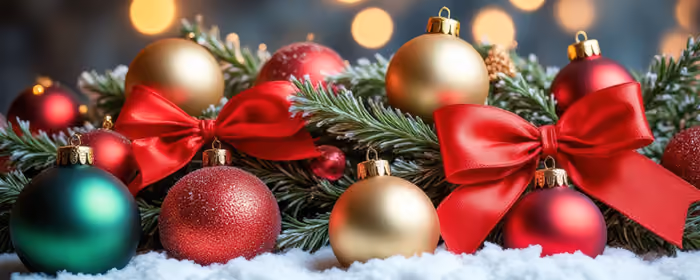 UltraWide 21:9 wallpapers (2560x1080): Christmas, christmas decorations, decorations, glitter