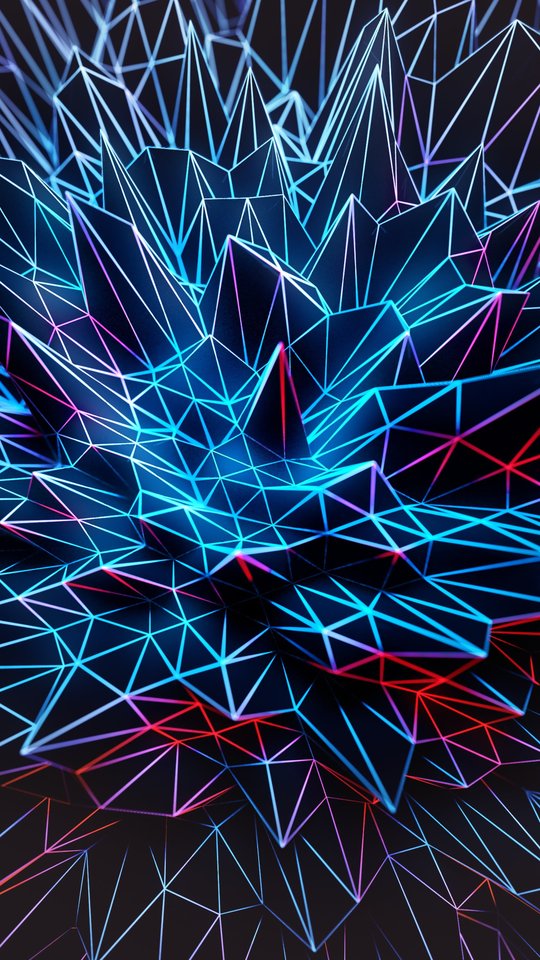 Polygonal geometry - Wallpapers for Samsung, HTC, Sony in 540x960 resolution