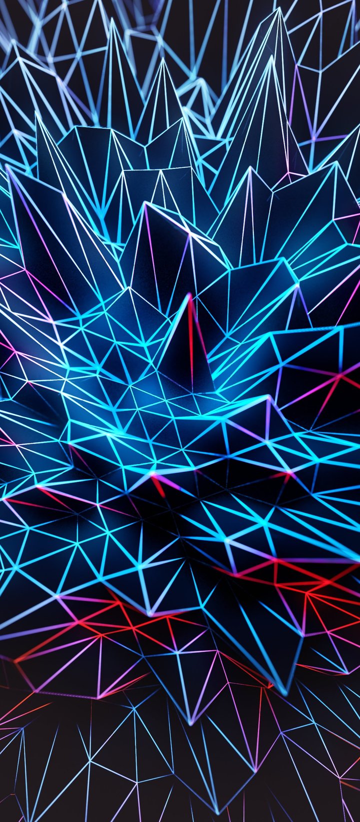 Polygonal geometry - Wallpapers for Xiaomi Redmi 14C, POCO C71/C75/M7, Infinix Note 8 in 720x1640 resolution