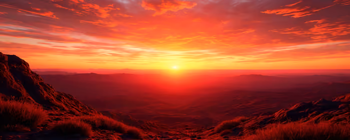 Nature wallpapers: sunset, desert, valley, sun