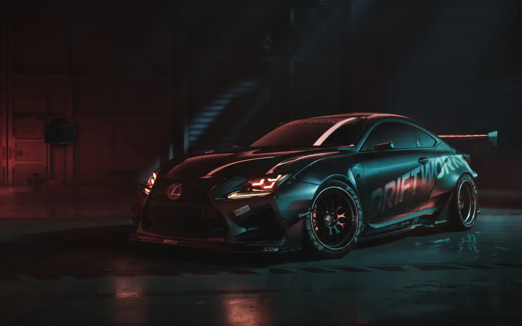 Lexus RC F для дрифта — обои на рабочий стол и телефон
