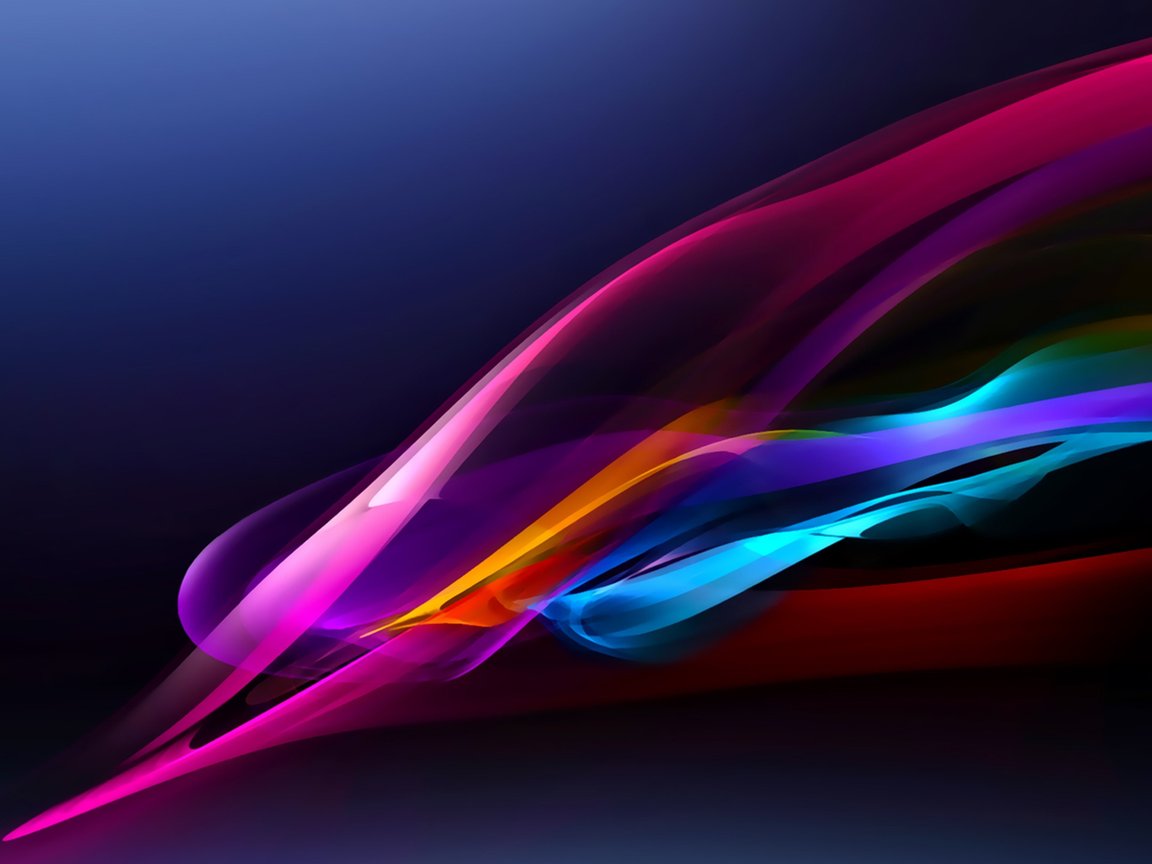 Dynamic color wave - XGA+ wallpapers in 1152x864 resolution