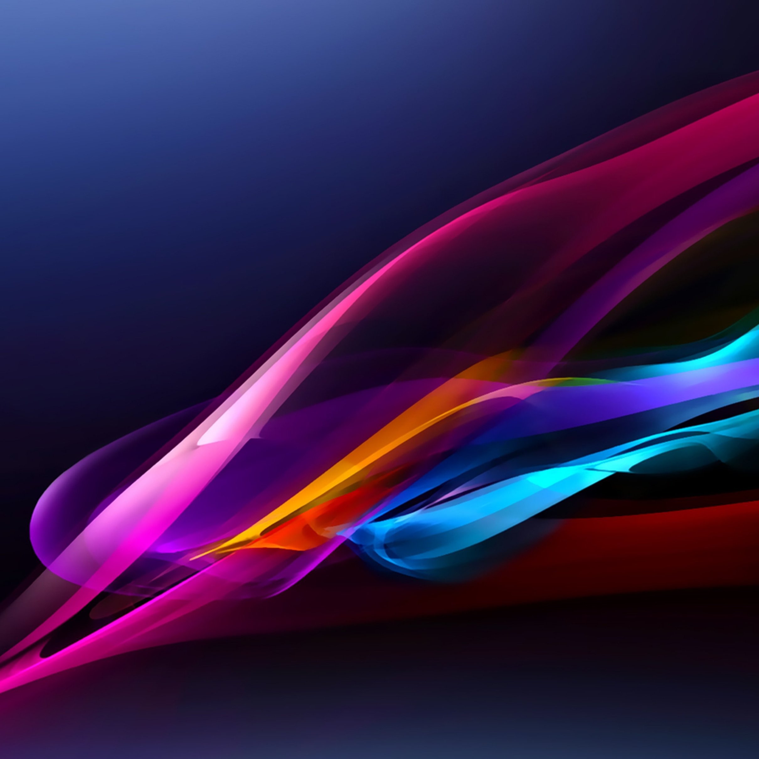 Dynamic color wave - Wallpapers for iPad Pro 11″ 2024 in 2420x2420 resolution