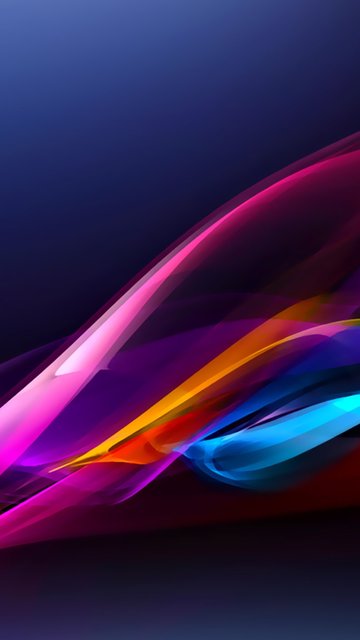 Dynamic color wave - Wallpapers for Nokia, Samsung in 360x640 resolution