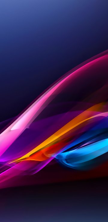 Dynamic color wave - Wallpapers for Samsung in 360x740 resolution