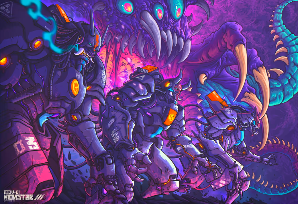 Armed monster warriors from hell - Wallpapers for Samsung, Honor, Sony in 1080x1920 resolution