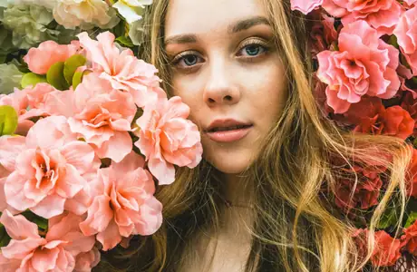 People wallpapers: girl, blonde, flowers, summer