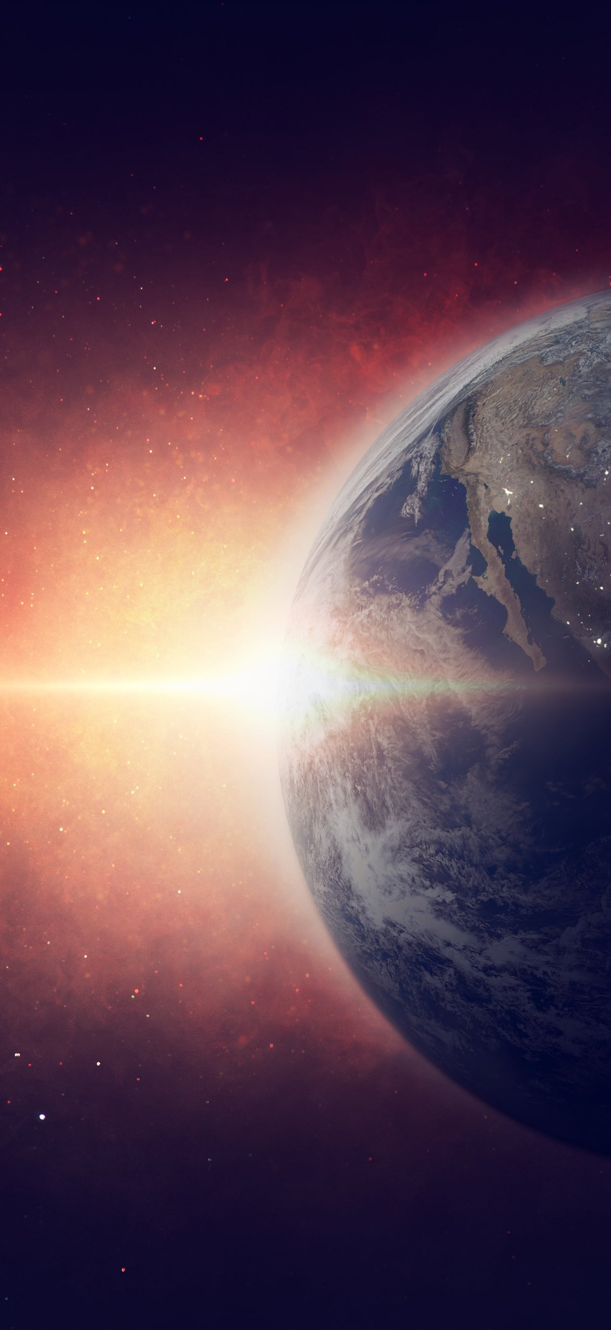 Astronaut in outer space orbiting the Earth - Wallpapers for iPhone 17 Pro/17/16 Pro in 1206x2622 resolution