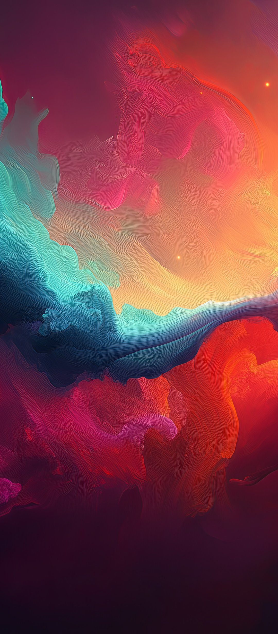 Colored clouds of the nebula - Wallpapers for TECNO/Infinix in 1080x2460 resolution
