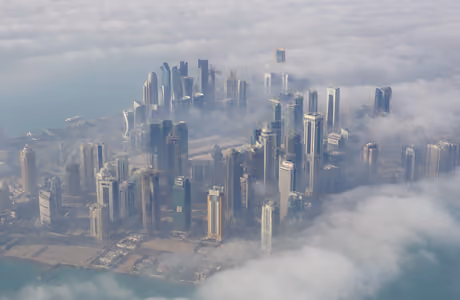 City wallpapers: Doha, Qatar, skyscrapers, downtown