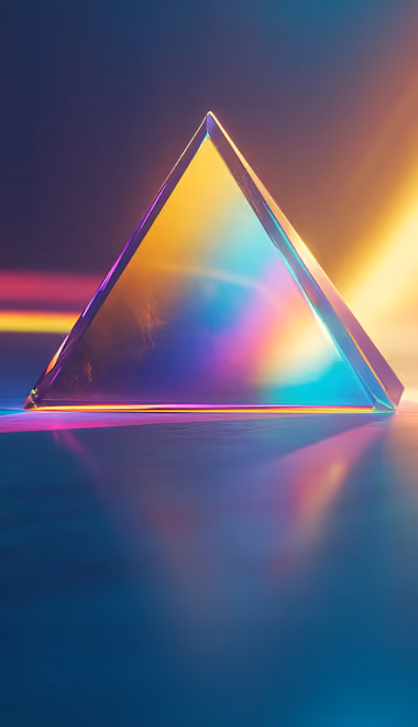 Abstraction wallpapers: prism, spectrum, pyramid, glass