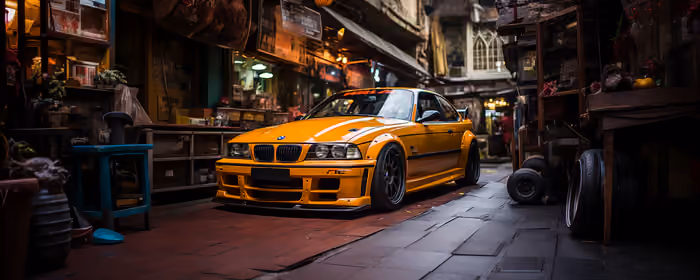 UltraWide 21:9 BMW 3 wallpapers (2560x1080): BMW 3, street, spoiler, body kit