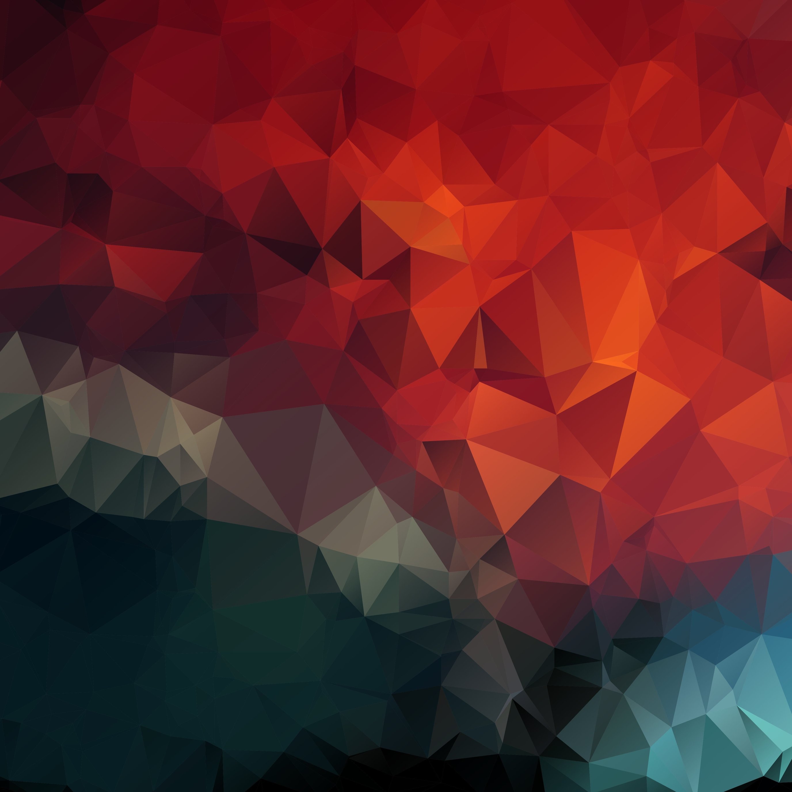 Low poly abstract geometric pattern - Wallpapers for iPad Pro 13″ in 2752x2752 resolution