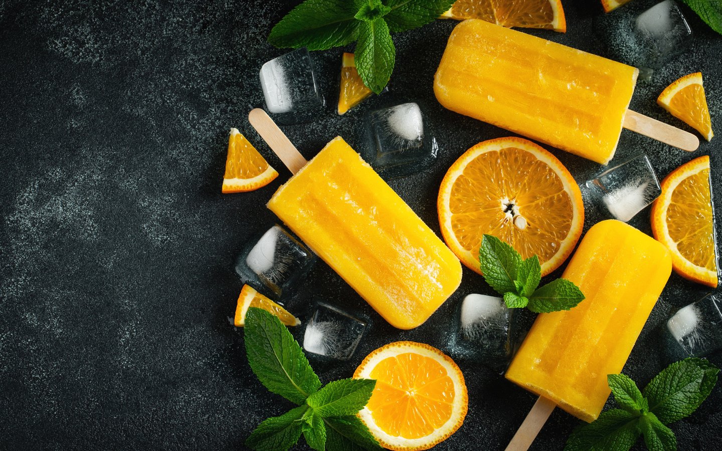 Orange fruit ice - WSXGA wallpapers in 1440x900 resolution