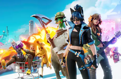 Обои игры: Fortnite, Королевская битва, персонаж, постер