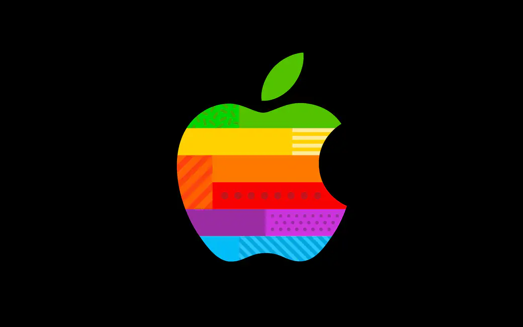 Apple Store Livat Beijing в чёрном цвете — обои на рабочий стол и телефон