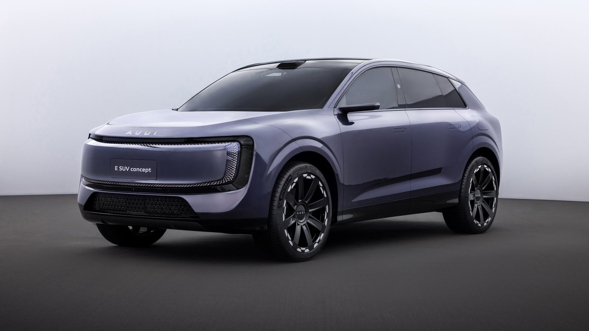 Серый AUDI E SUV Concept - Full HD обои в разрешении 1920x1080