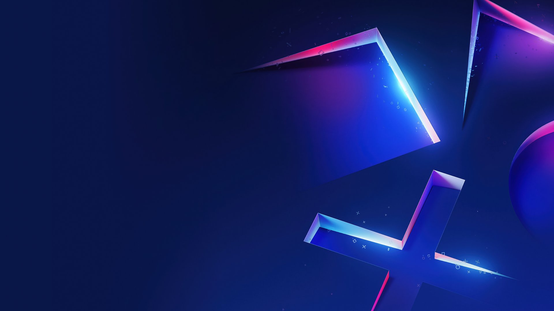 Символы Sony PlayStation △◯✕□ - Full HD обои в разрешении 1920x1080