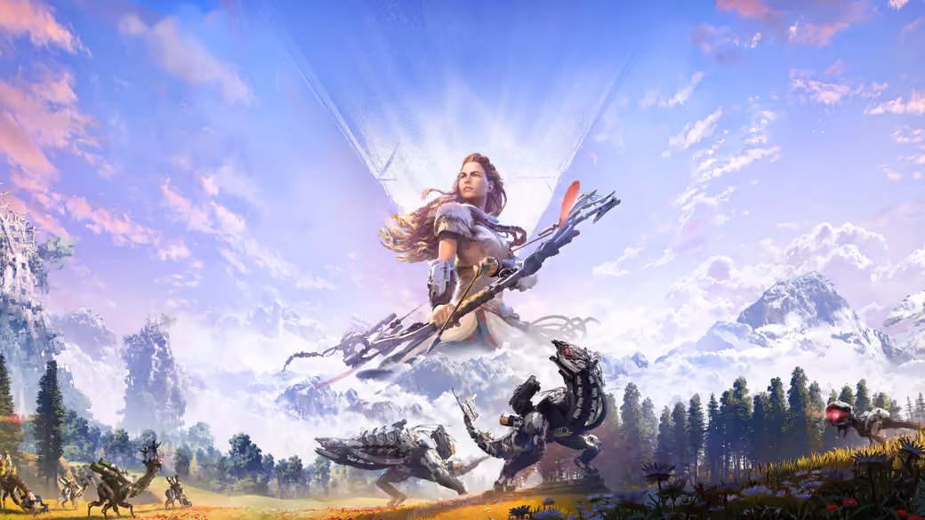 Элой на постере Horizon Zero Dawn — обои на рабочий стол и телефон
