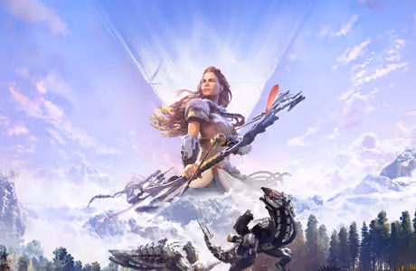 Обои игры: Horizon Zero Dawn, Элой, робот, дикая природа
