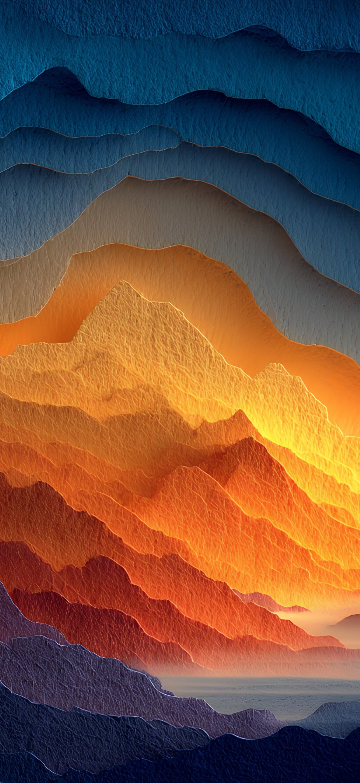Layered abstract landscape - Wallpapers for iPhone Air in 1260x2736 resolution