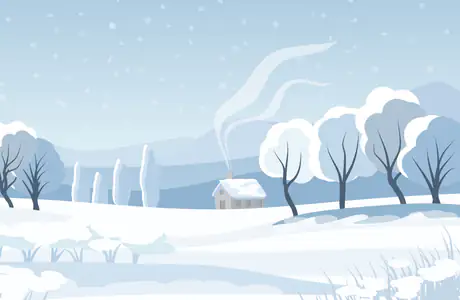 XGA+ cottage wallpapers (1152x864): winter, snow, cottage, trees