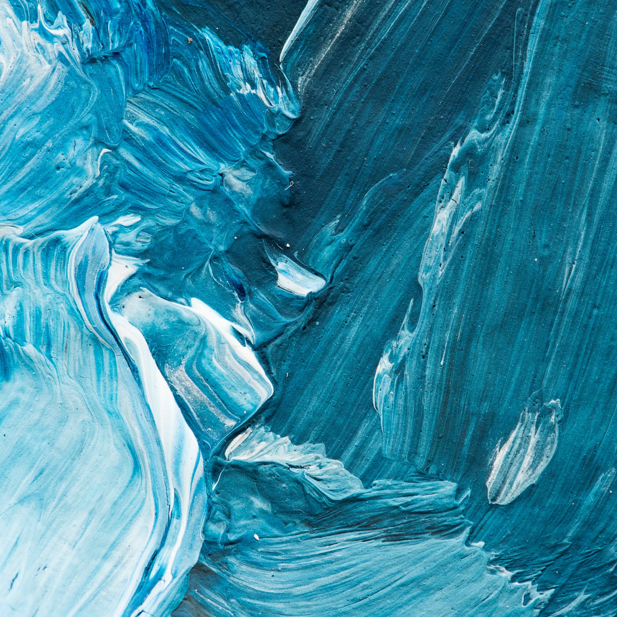 Blue and white mixed paint texture - Wallpapers for iPad Retina in 2048x2048 resolution