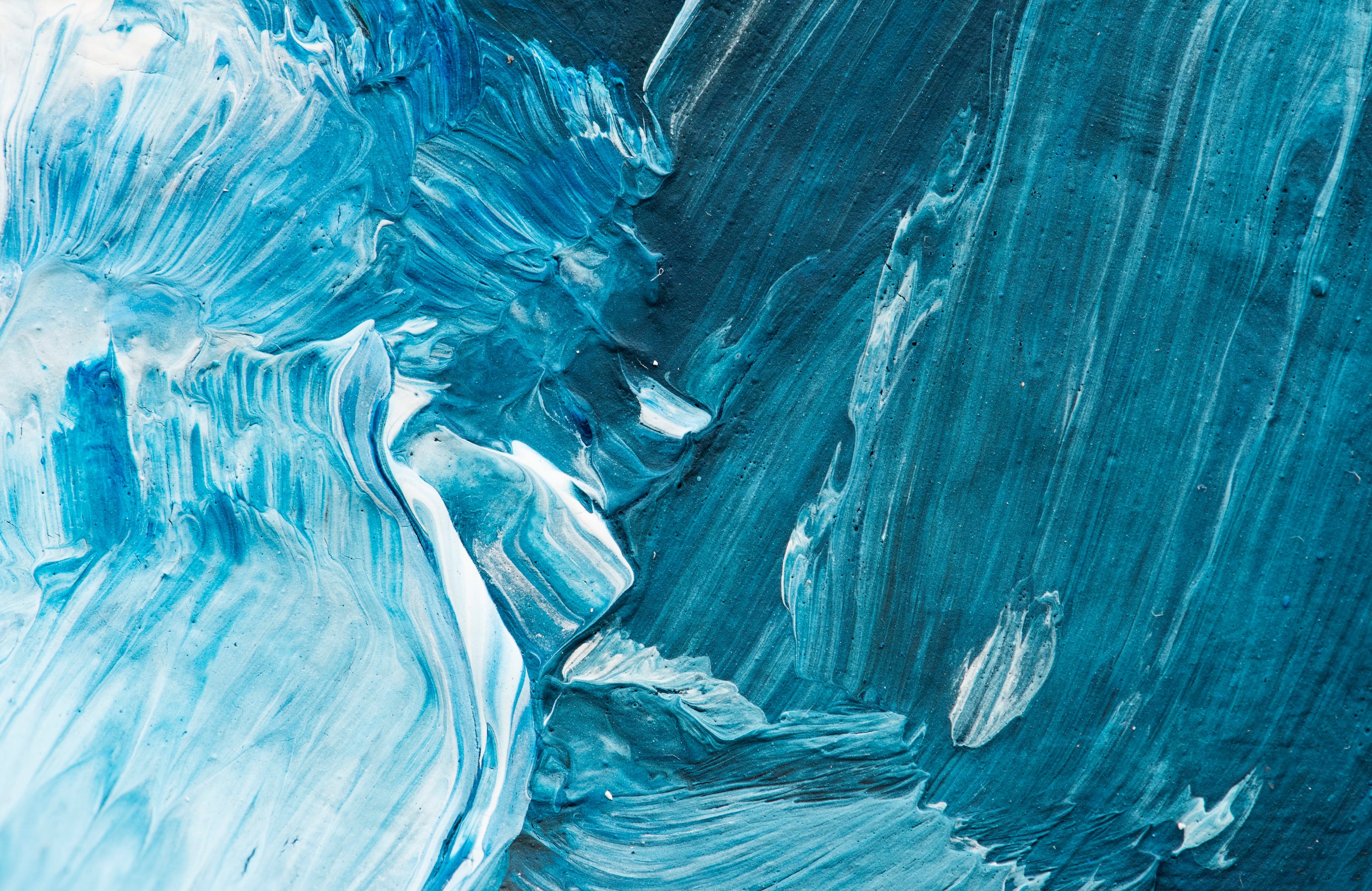 Blue and white mixed paint texture - Wallpapers for Apple MacBook 14.2″ in 3024x1964 resolution