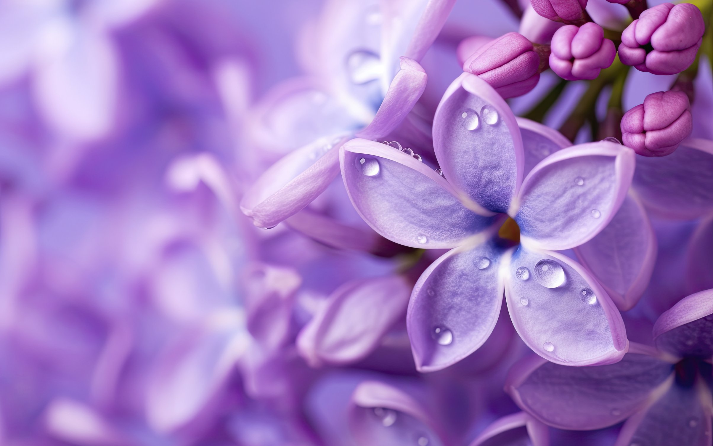 Purple lilac with large buds - Wallpapers for MacBook Neo in 2408x1506 resolution