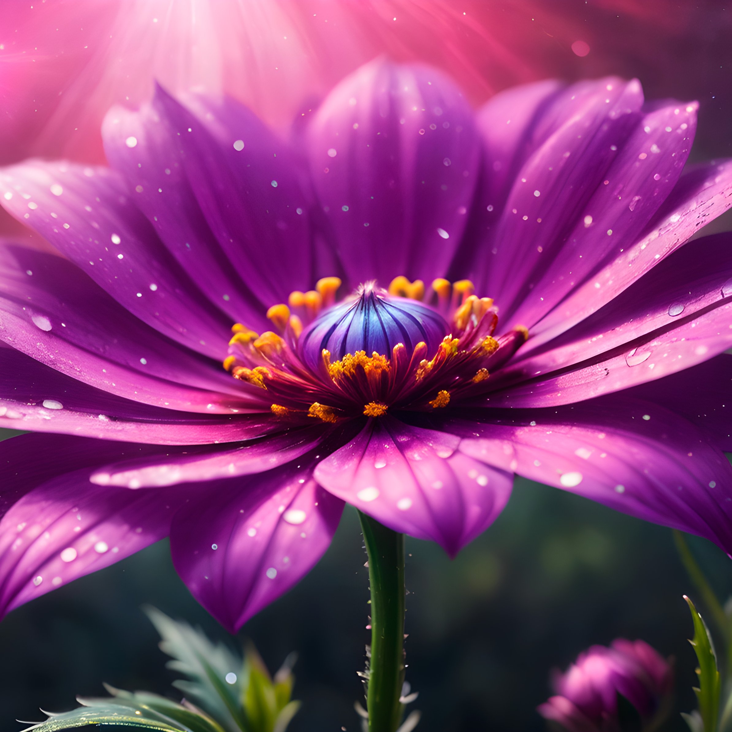 Purple gerbera in the sun - Wallpapers for iPad Pro 11″ in 2388x2388 resolution