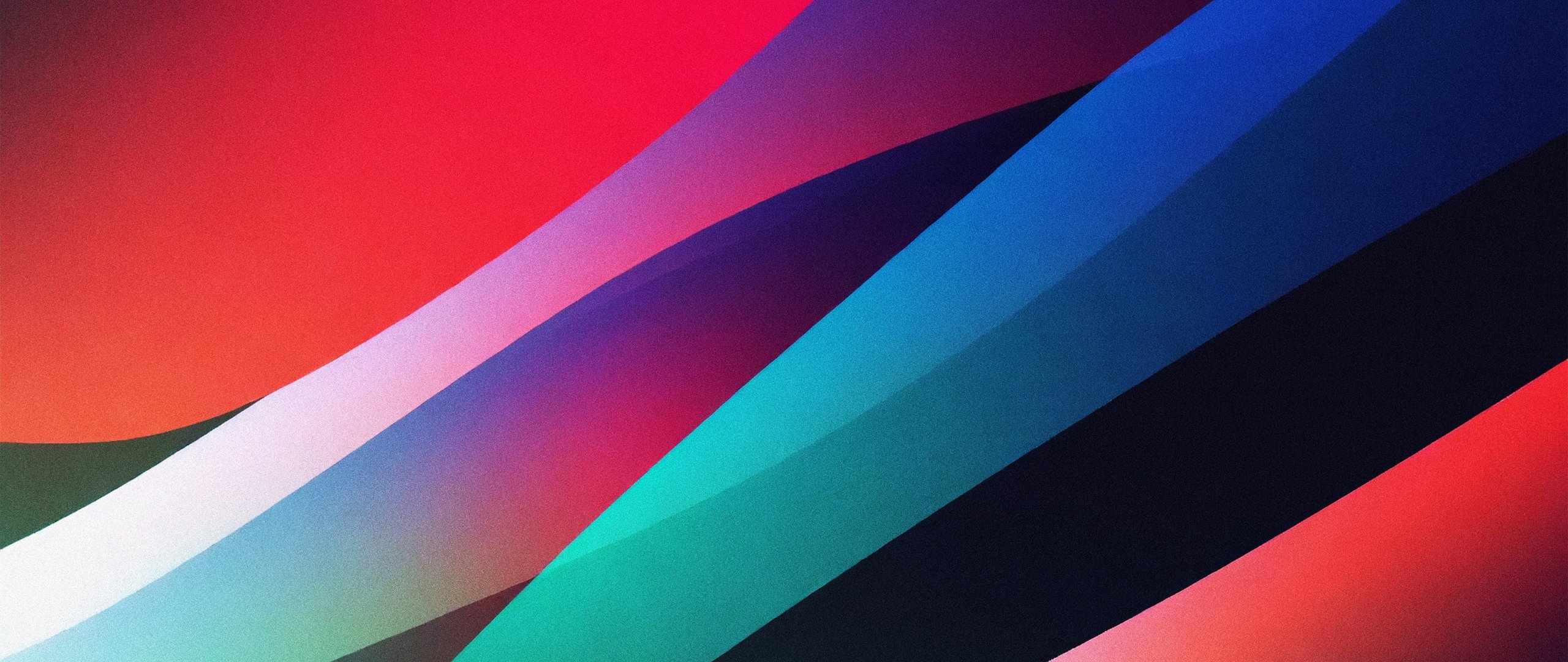 Red-green abstract waves - UltraWide 21:9 wallpapers in 2560x1080 resolution