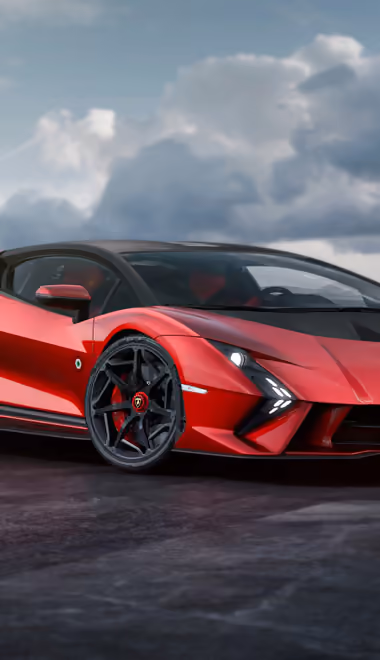 Обои машины: Lamborghini Invencible, шторм, карбон, спойлер