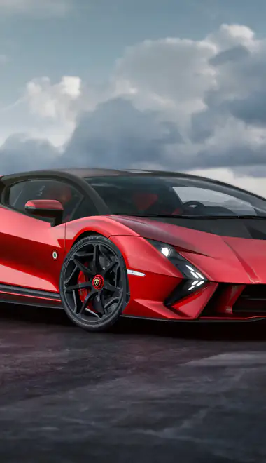 Обои машины: Lamborghini Invencible, шторм, карбон, спойлер