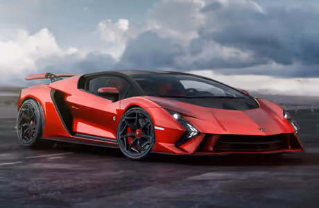 Обои машины: Lamborghini Invencible, шторм, карбон, спойлер