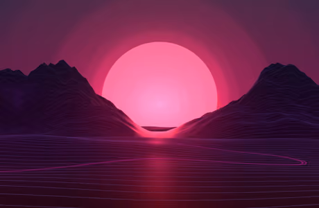 XGA+ Retrowave wallpapers (1152x864): neon, sunset, cyberpunk, mountains