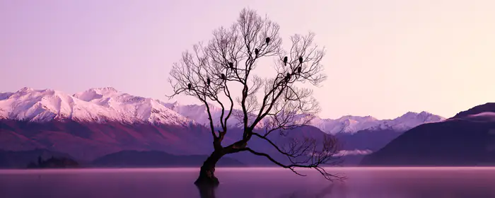 Nature wallpapers: sunset, lake, mountains, trees