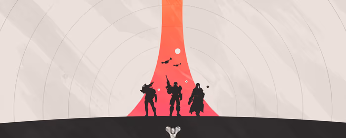 UltraWide 32:9 обои команда (5120x1440): Destiny, футуризм, персонаж, команда