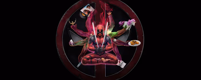 UltraWide 32:9 wallpapers (3840x1080): Deadpool, Marvel, humor, katana