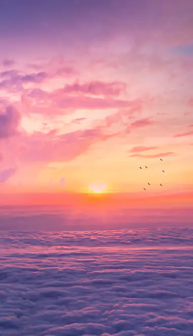 Nature wallpapers: sunrise, mountains, clouds, morning