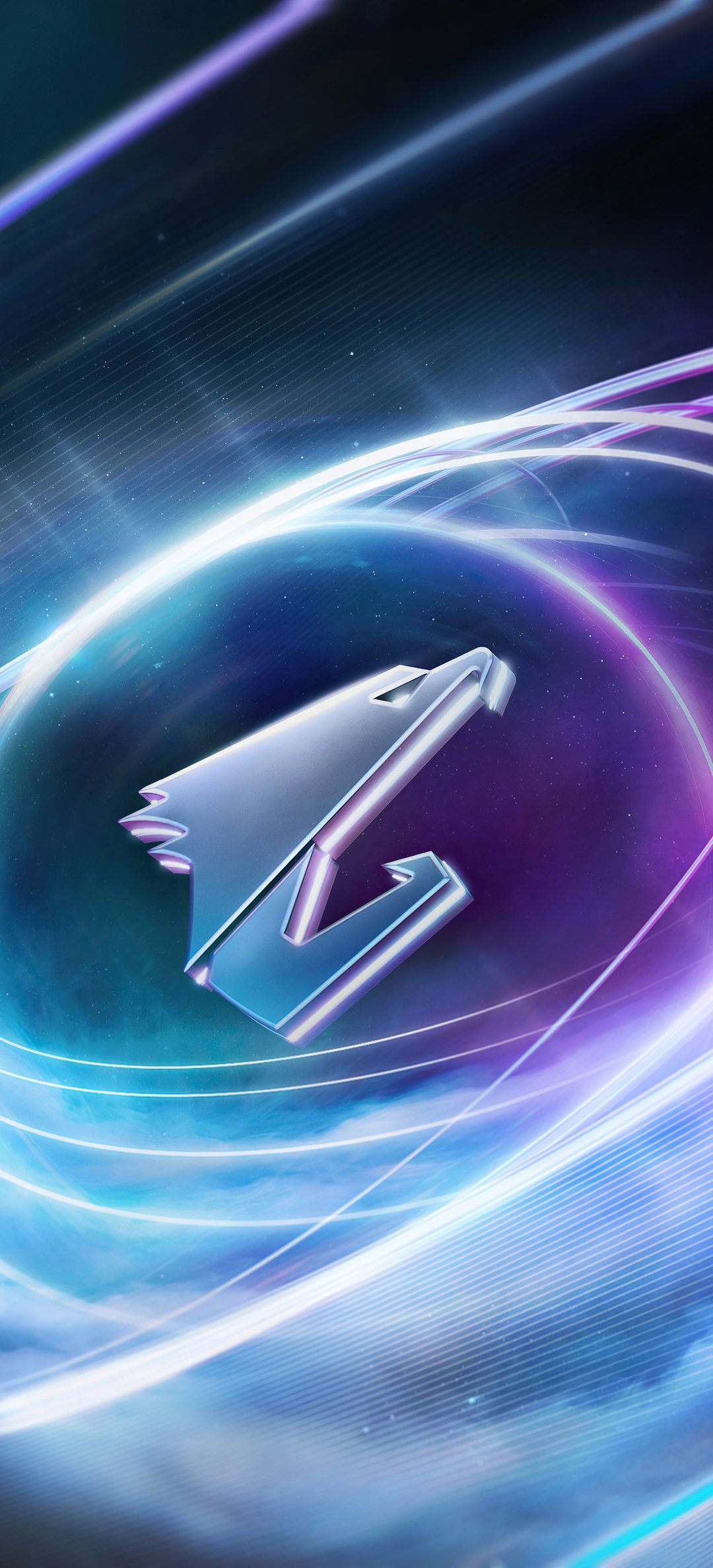 Gigabyte Aorus neon logo - Wallpapers for Honor/Huawei in 1080x2376 resolution