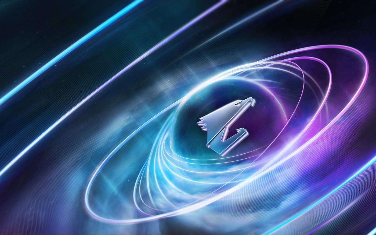 Gigabyte Aorus neon logo - WXGA_1280 wallpapers in 1280x800 resolution
