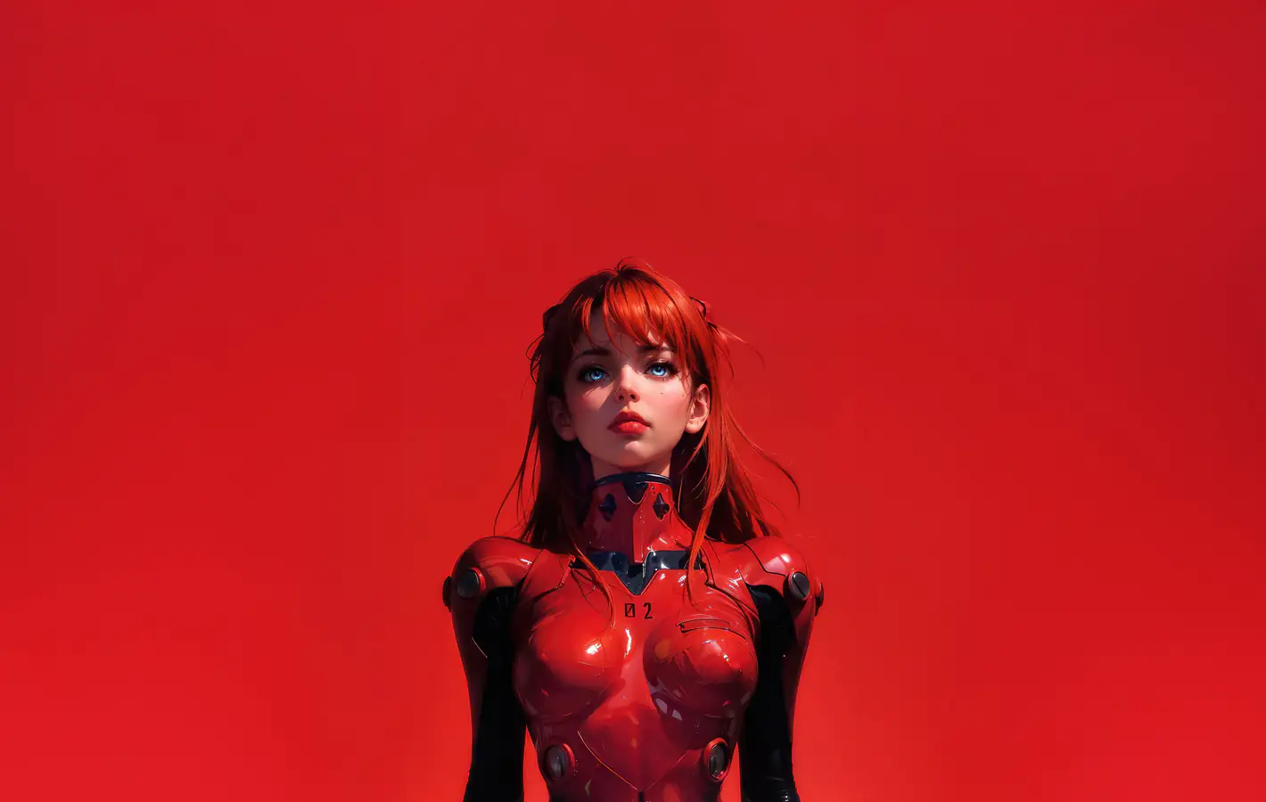 Fantasy girl in a tight armor — desktop and phone wallpaper, free download