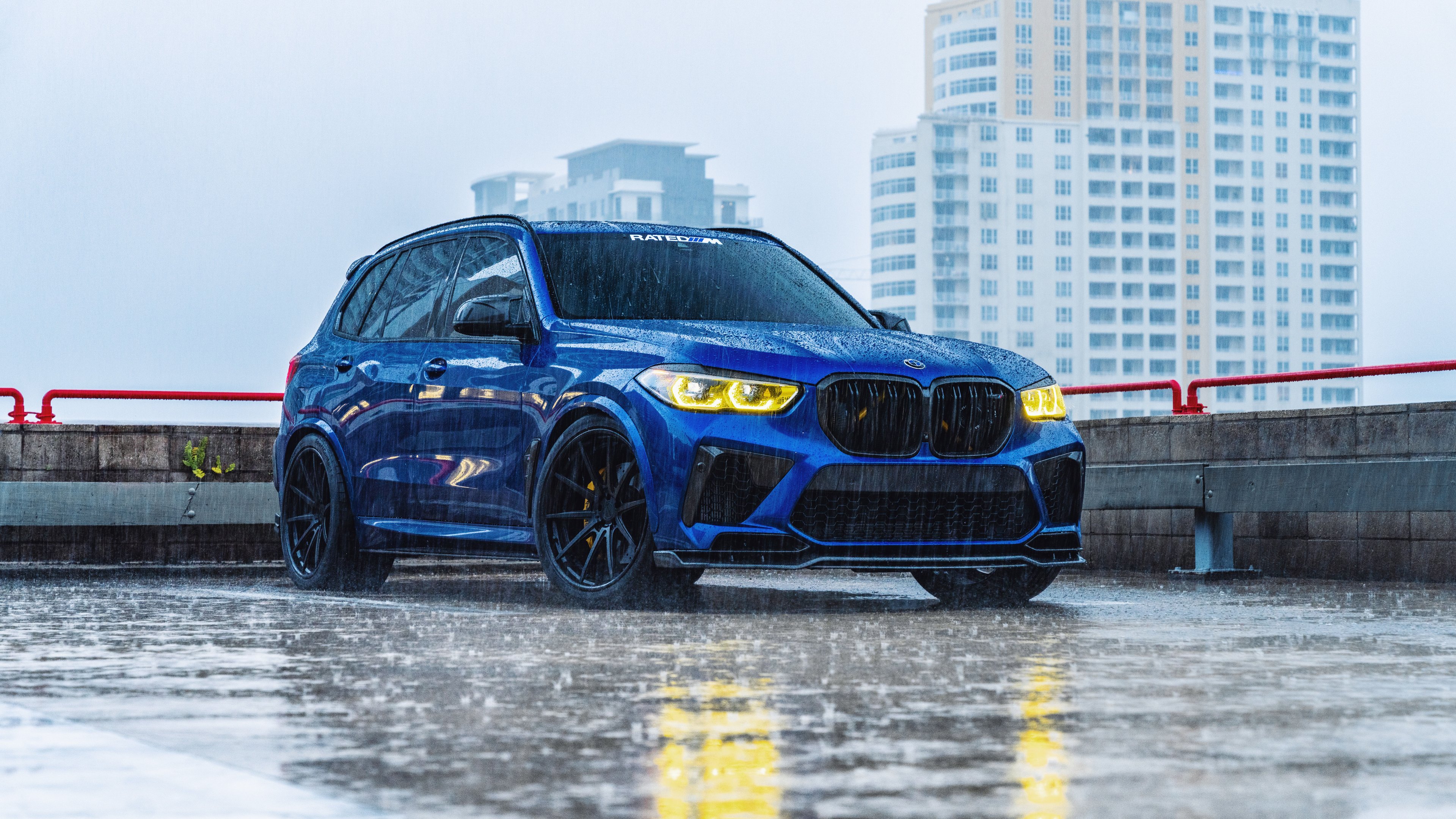 BMW X5M F95 front view - 4K PC Wallpapers in 3840x2160 resolution