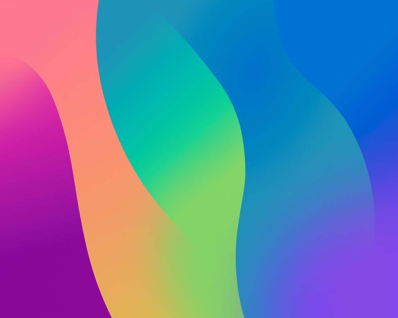 Colored abstract smooth waves - SXGA wallpapers in 1280x1024 resolution